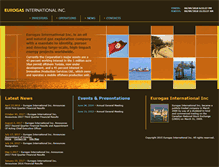Tablet Screenshot of eurogasinternational.com